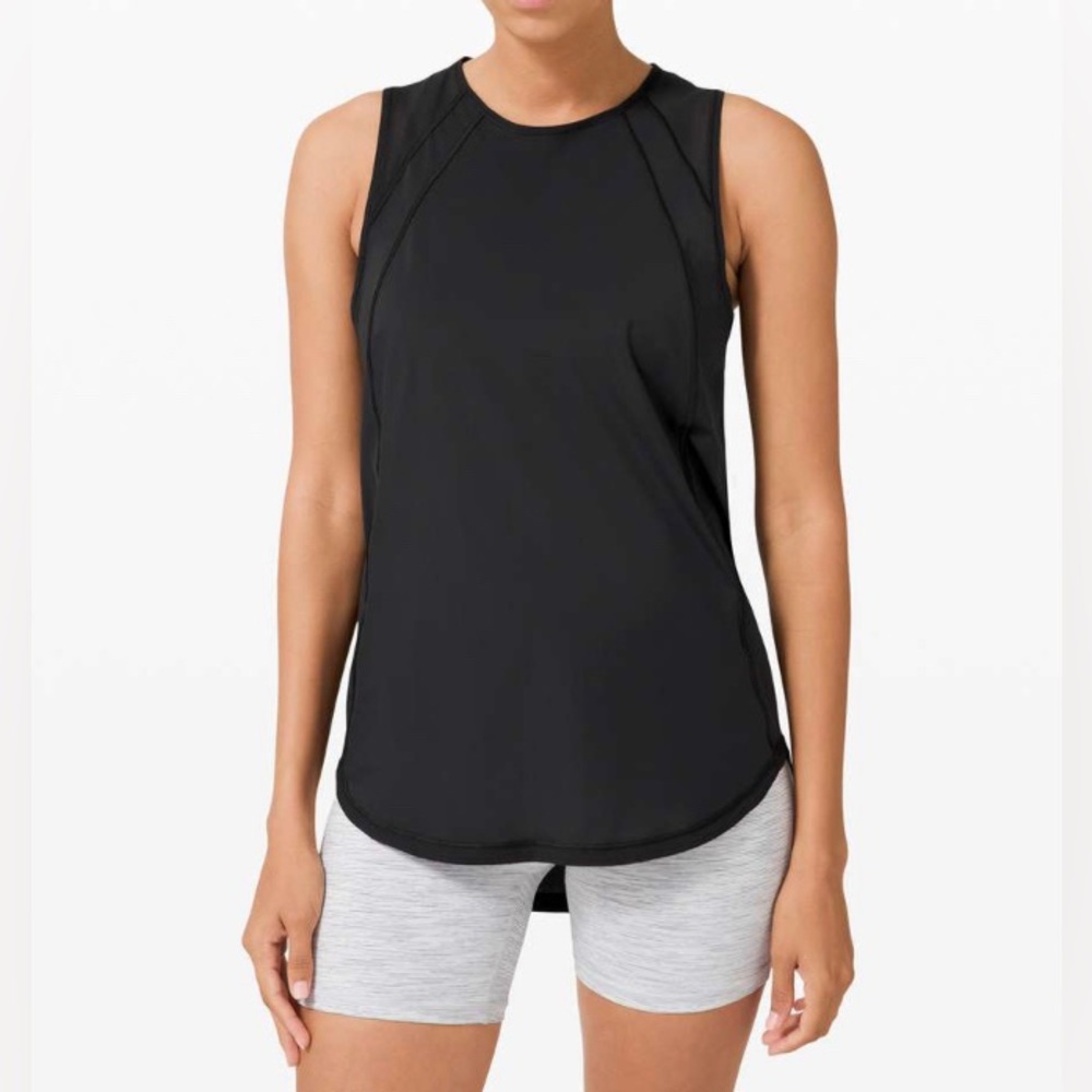 Lululemon Size 0 Sculpt Tank Top Black Sleeveless